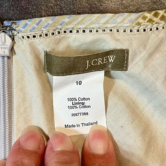 J. Crew Midi V-neck Dress Capped Sleeves 10 - Picture 8 of 9